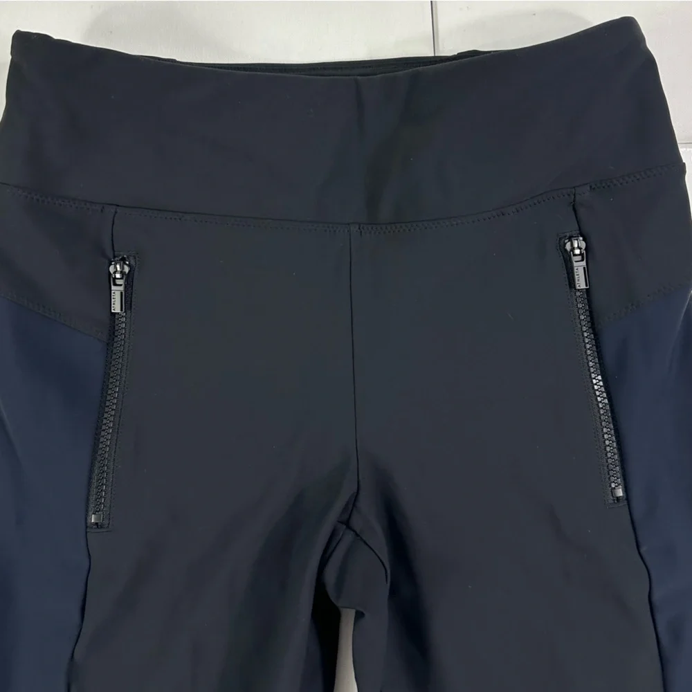 Athleta Stellar Navy Black Tight Size Medium